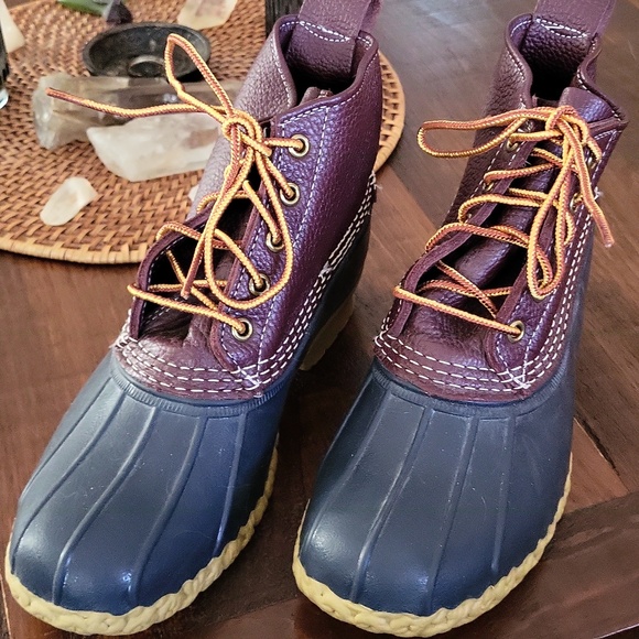 L.L. Bean Shoes - L.L. Bean 6" Bean Boots - Brown / Navy - 8M